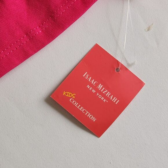 Isaac Mizrahi NWT Girls Pink Ruffle Blouse – Floral Embroidered Top Size L - Picture 10 of 12